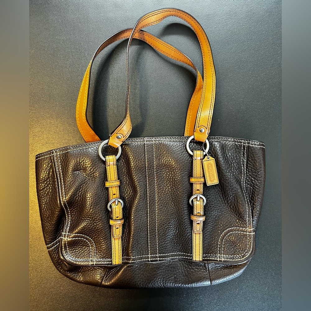 Coach leather tote
